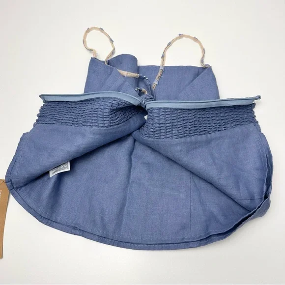 Reformation Overland Linen Top Viola - Picture 9 of 10